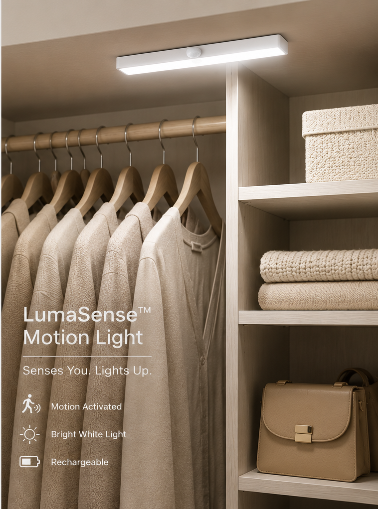 VYANLIGHT Motion Sensor Closet Lights 4 Pack —  Auto On/Off | Wireless | No Wiring Needed