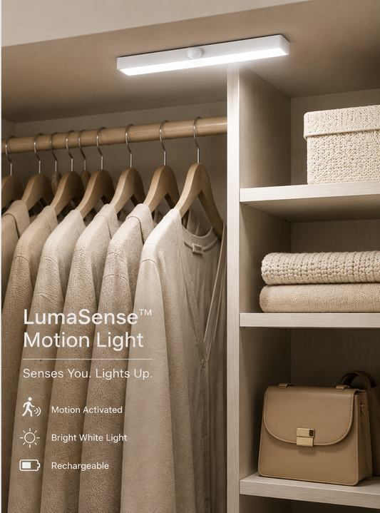 VYANLIGHT Motion Sensor Closet Lights 4 Pack —  Auto On/Off | Wireless | No Wiring Needed